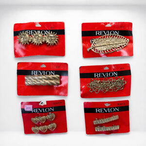 Retro Revlon vintage hair accessories lot – original packaging 3B